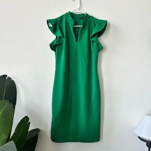 New York & Co Green Dress sz M
